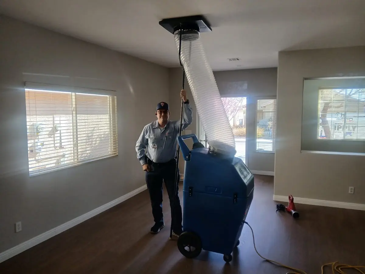 Professional Dryer Vent Cleaning work inside a Galena Park home